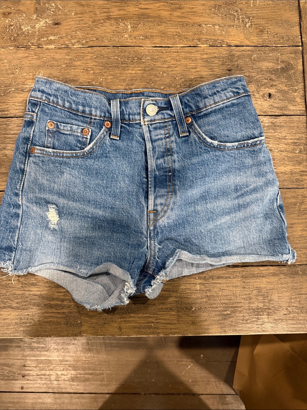 Levi’s Blue Denim Cutoff Shorts - Branded Style